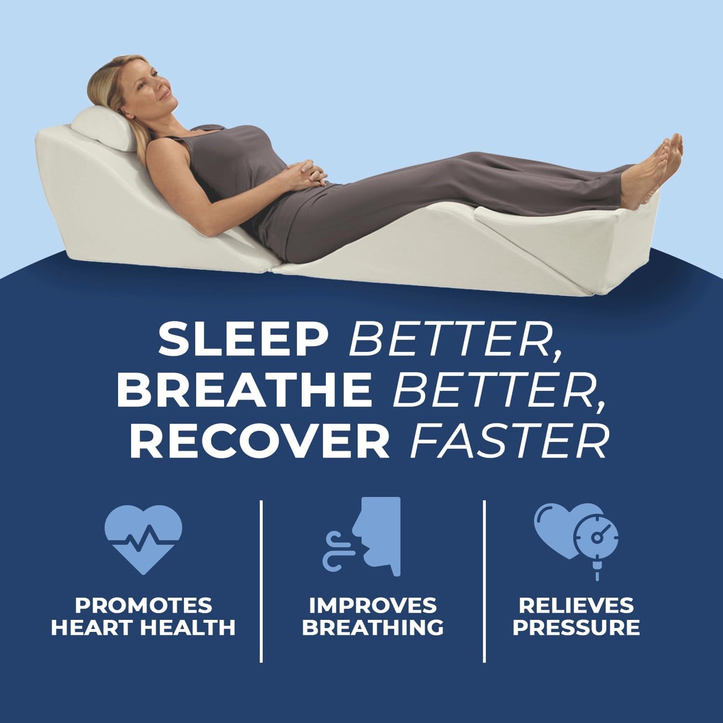 The Zero Gravity Alignment System: Modular Bed Wedge for 8+ Positioning Options & Therapeutic Full-Body Relief (Recommended)