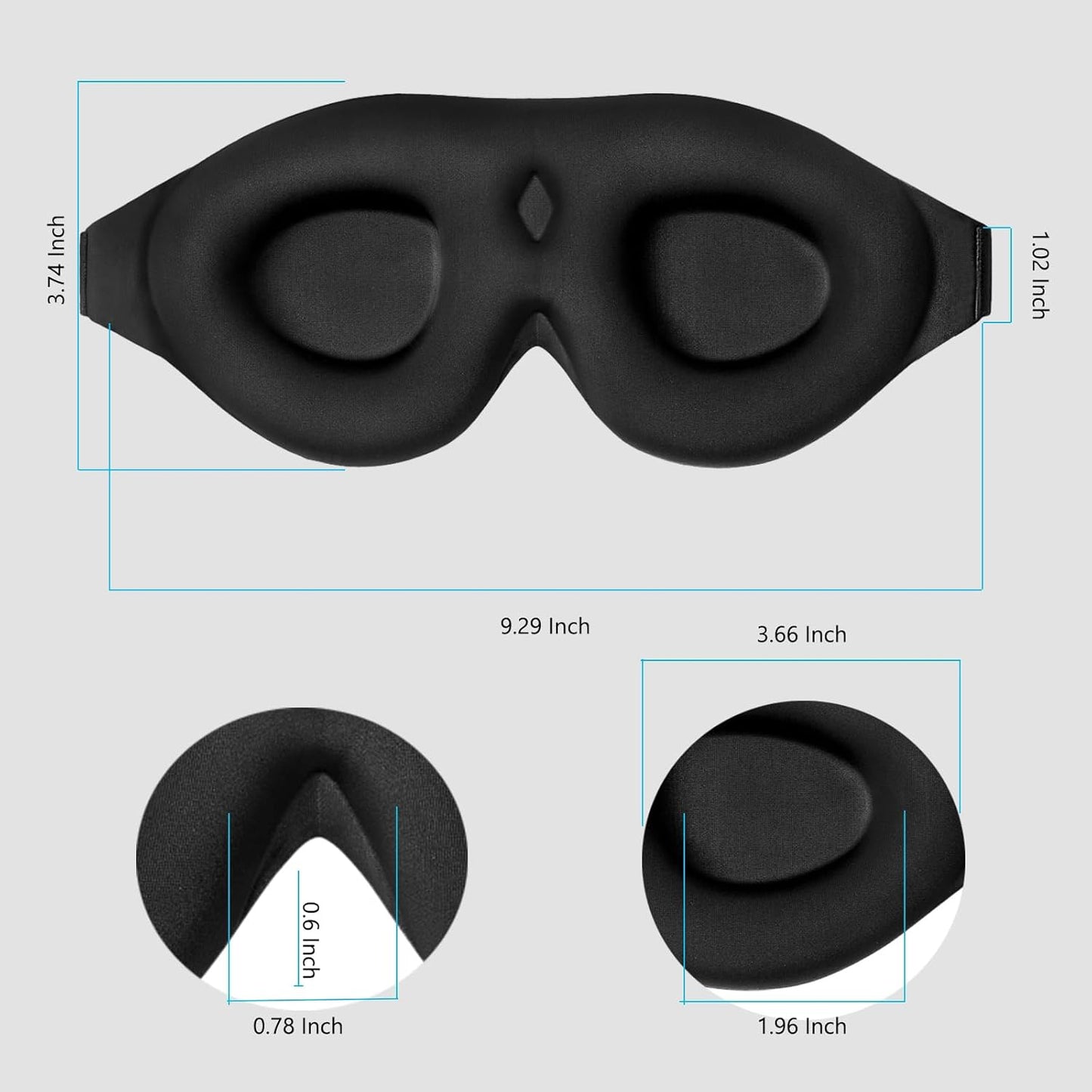 The 3D Contoured Blackout Mask: Zero-Pressure Eye Cups for Alignment and Restorative Sleep