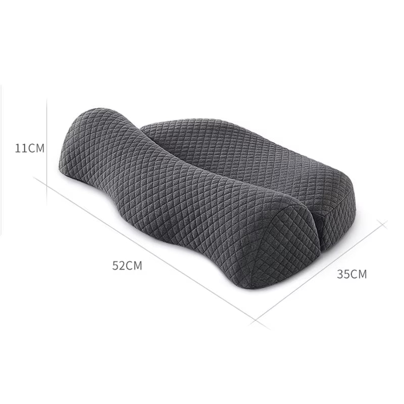 Orthopedic Massage Neck Pillow: Slow-Rebound Memory Foam for Spinal Support and Deep Relaxation