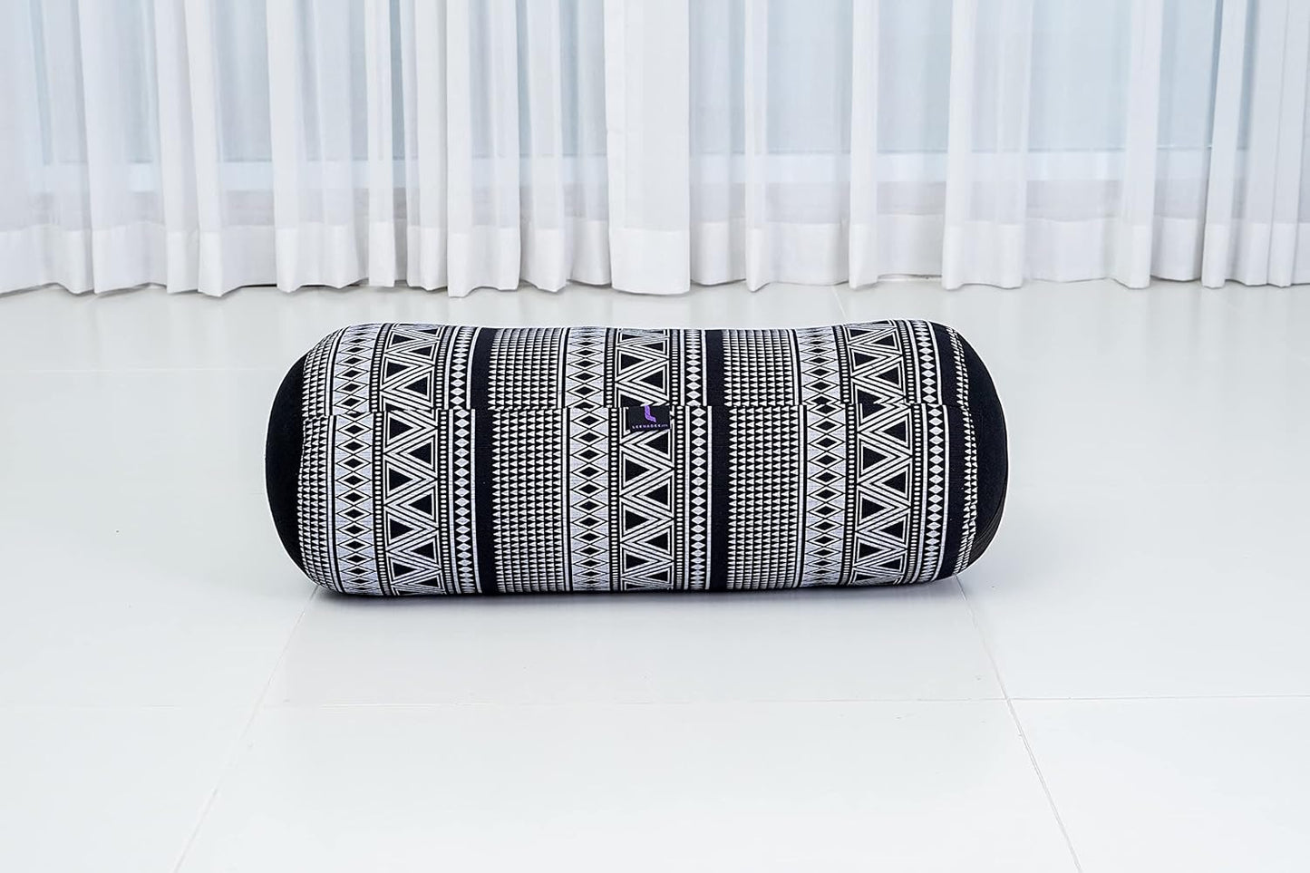 The Alignment Bolster: Kapok-Filled Tube Pillow for Restorative Yoga, Meditation, and Back Support