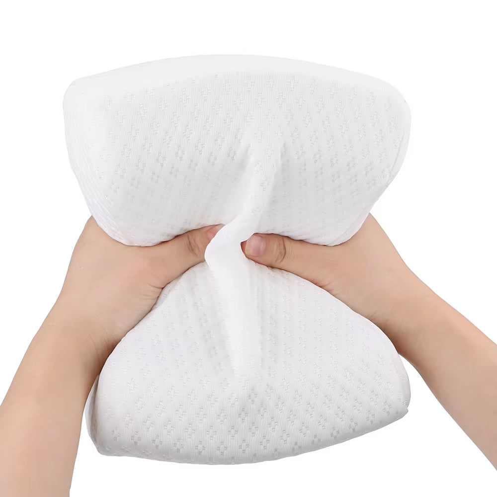 Therapeutic Knee Alignment Pillow: Memory Foam Support for Sciatica, Back, and Hip Pain Relief
