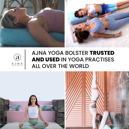 The Premium Alignment Bolster: Organic Vegan Suede Pillow for Therapeutic Yoga & Restorative Poses