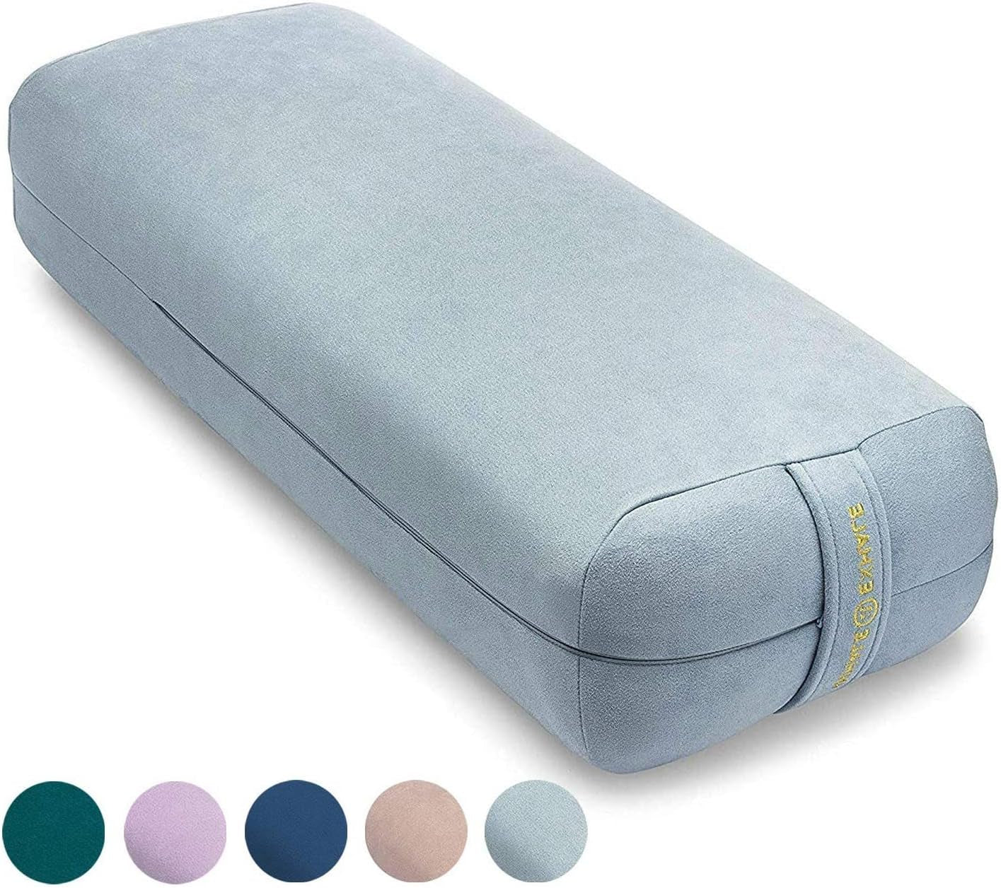 The Premium Alignment Bolster: Organic Vegan Suede Pillow for Therapeutic Yoga & Restorative Poses