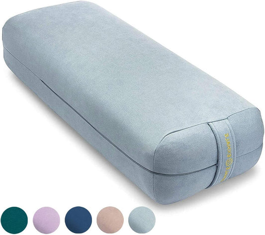 The Premium Alignment Bolster: Organic Vegan Suede Pillow for Therapeutic Yoga & Restorative Poses