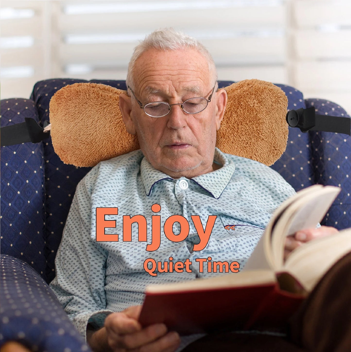 Ultimate Comfort Neck Support Pillow - Soft, Adjustable & Versatile for Sleep, Travel, and Relaxation (Camel)