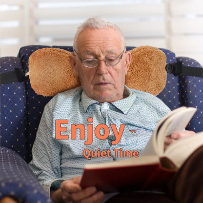 Ultimate Comfort Neck Support Pillow - Soft, Adjustable & Versatile for Sleep, Travel, and Relaxation (Camel)