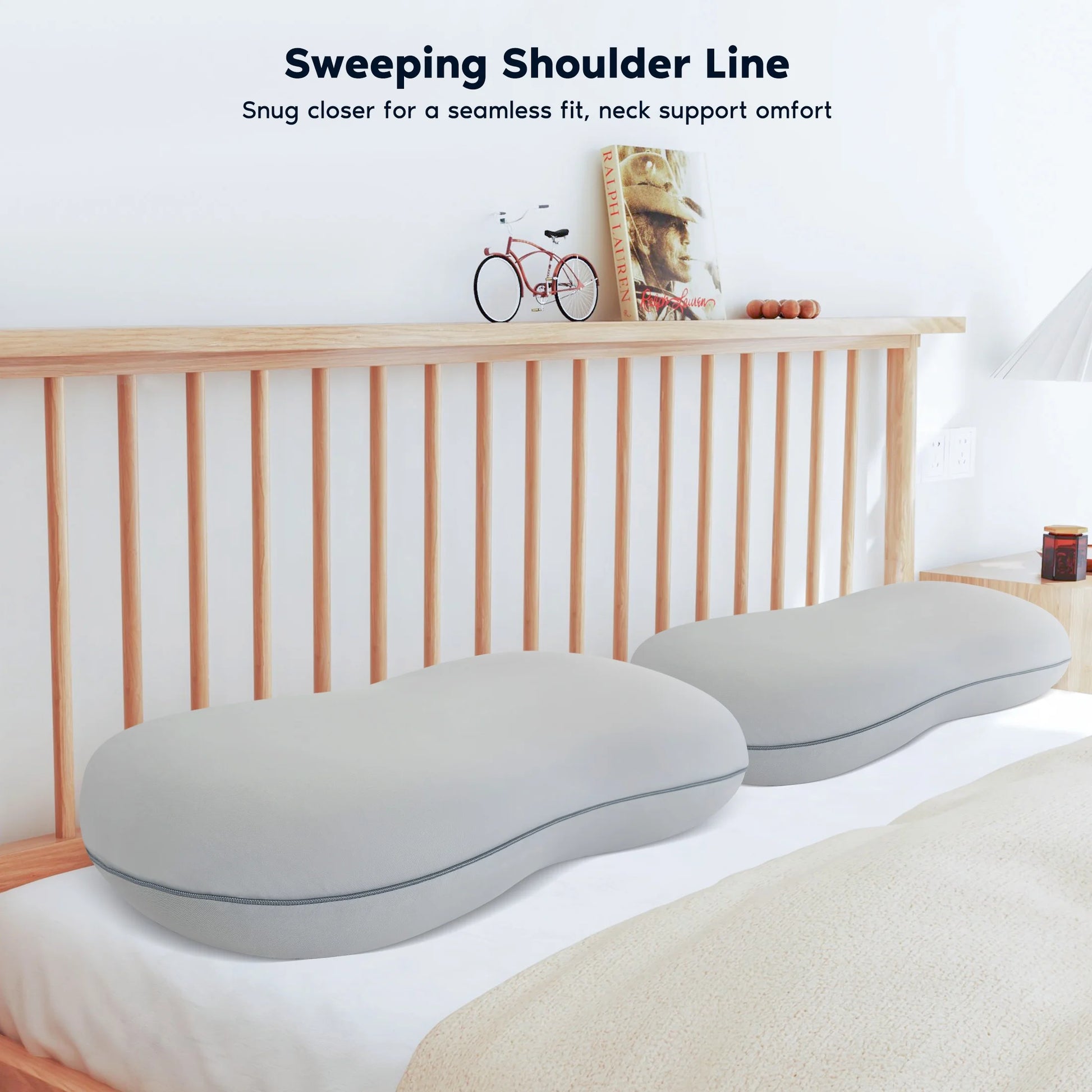 Side Sleeper Spinal Cradle: Ergonomic Memory Foam Pillow for Neutral Neck and Upper Back Support