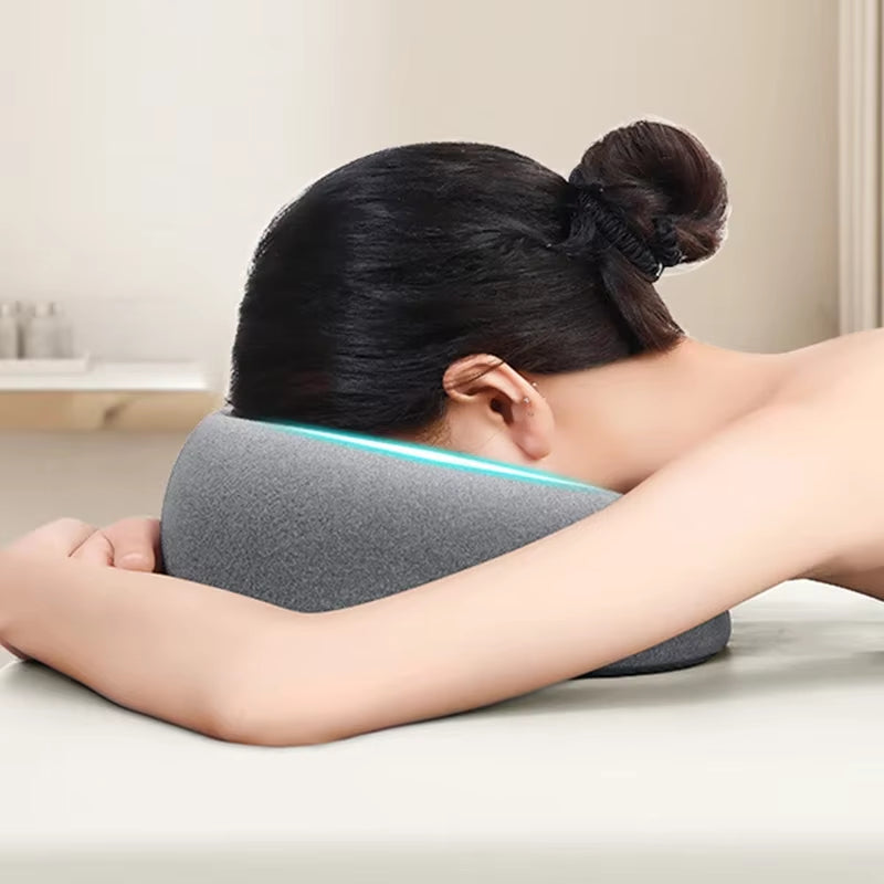 Therapeutic Face-Down Headrest: Memory Foam Cushion for Massage, Salon, and Prone Home Use
