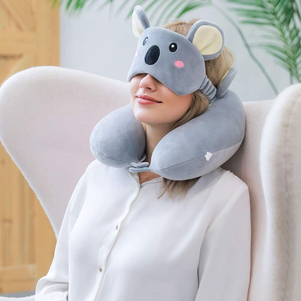 The Dynamic Koala Embrace: Premium Memory Foam Pillow for 360° Neck Support & Seamless Alignment