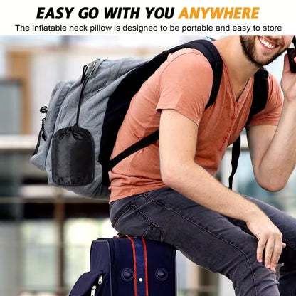 The Dynamic Traveler: Inflatable Neck & Head Support for Seamless Alignment on the Go