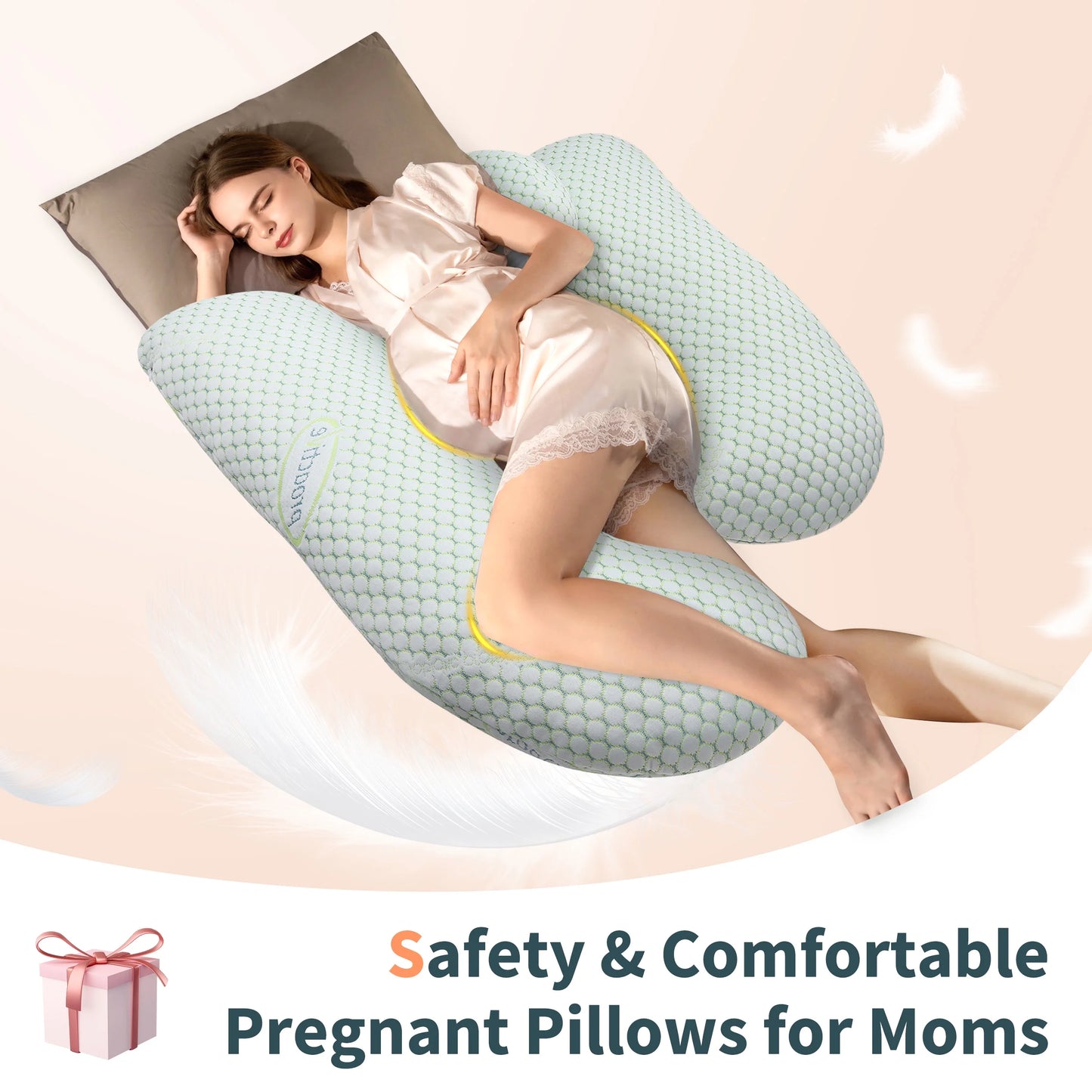 Ultimate Comfort Pregnancy Pillow: Ergonomic Full Body Alignment Design for Relieving  Back, Hip, Joint and Nighttime Pain - Dramatically Improving Sleep Quality | Removable Cover