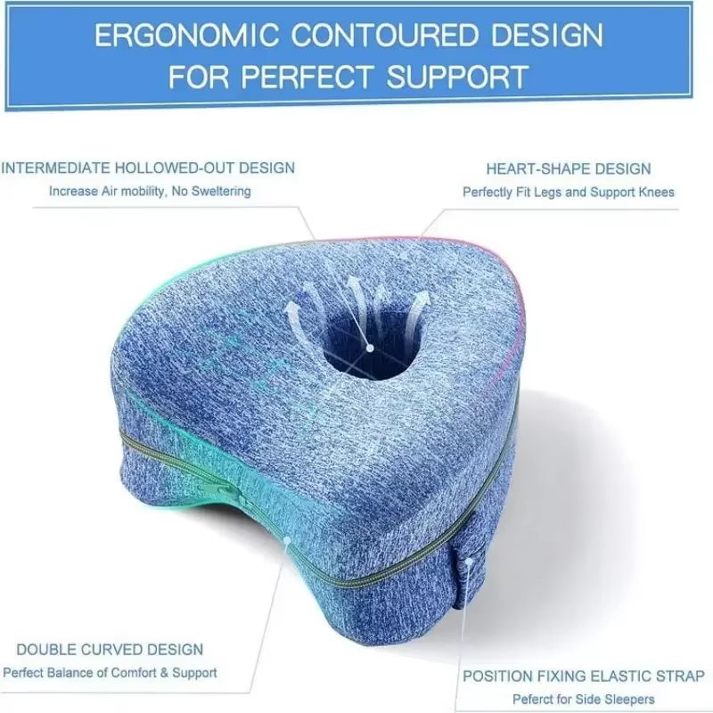 The Therapeutic Leg Alignment Pillow: Memory Foam Support for Sciatica, Back, and Hip Pain Relief