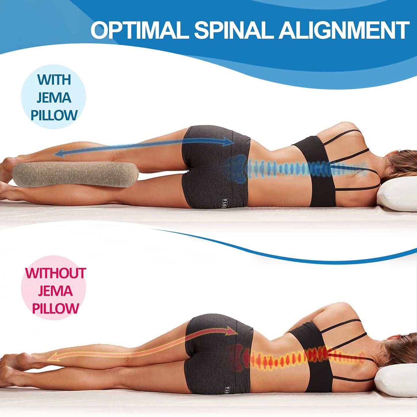 Therapeutic Lumbar Alignment Cushion: Memory Foam Support for Back Pain Relief (Office, Car, Bed)