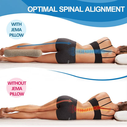 Therapeutic Lumbar Alignment Cushion: Memory Foam Support for Back Pain Relief (Office, Car, Bed)