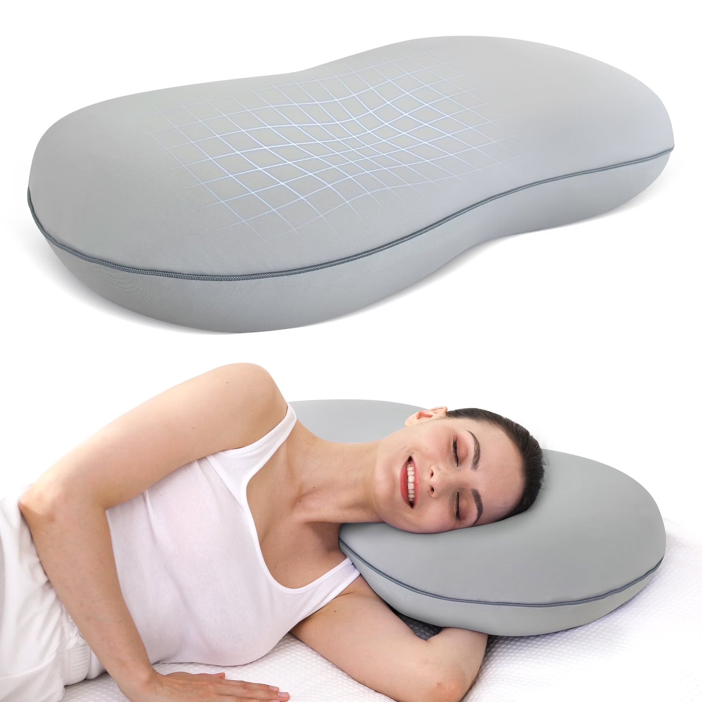 Side Sleeper Spinal Cradle: Ergonomic Memory Foam Pillow for Neutral Neck and Upper Back Support