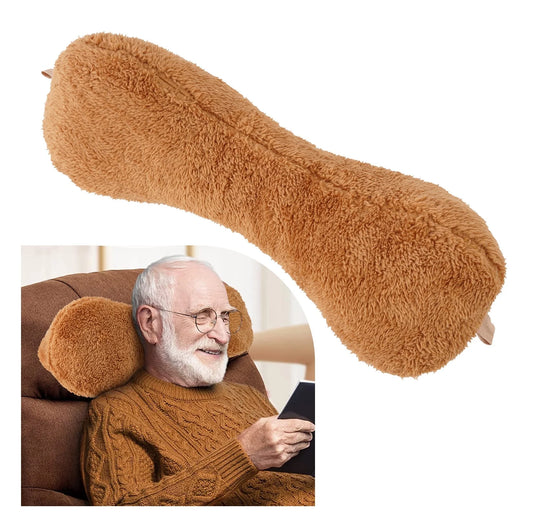 Ultimate Comfort Neck Support Pillow - Soft, Adjustable & Versatile for Sleep, Travel, and Relaxation (Camel)