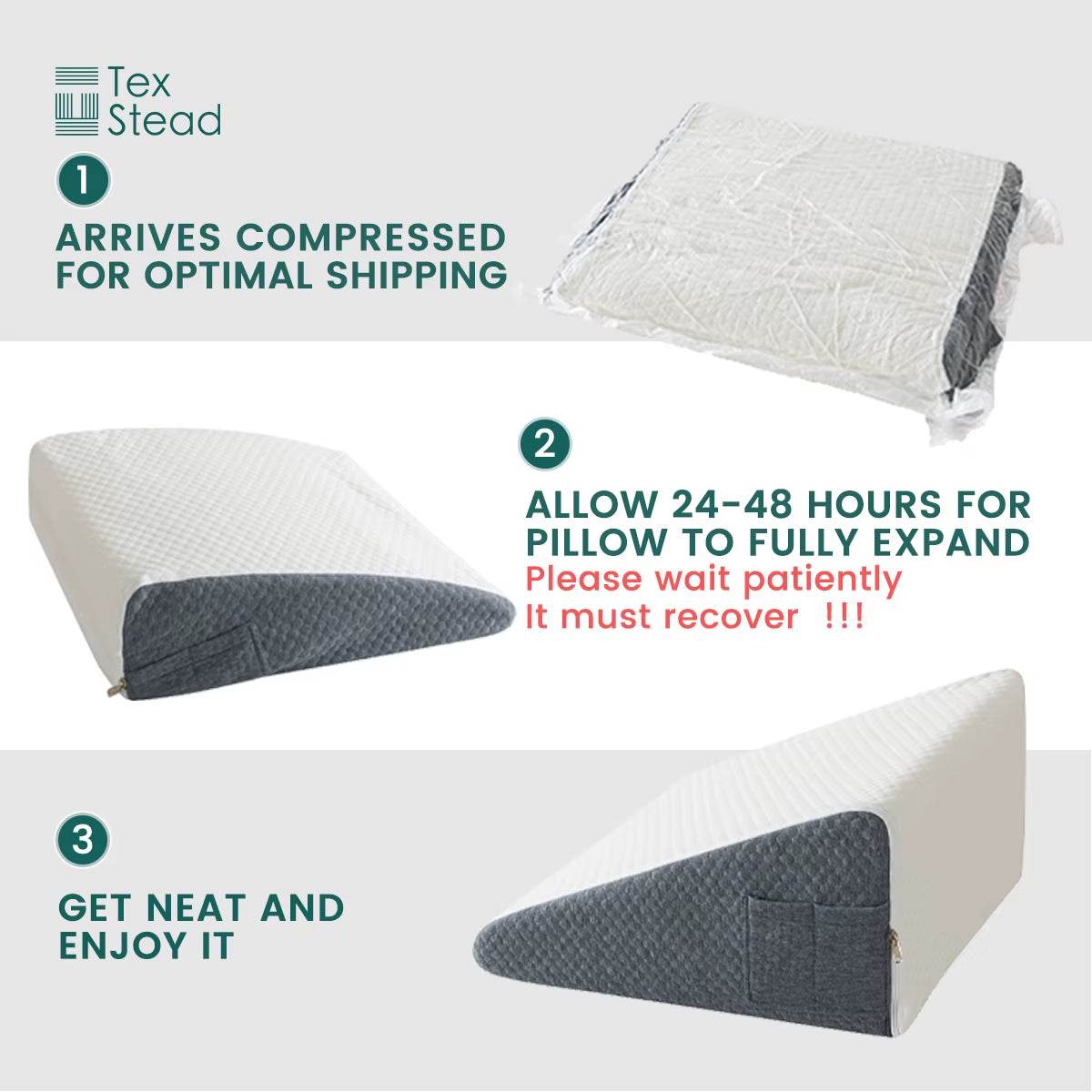 The Dynamic Connection Duo: 2-Piece Memory Foam Wedge Set for Therapeutic Relief, Alignment, and Intimacy | Removable Cover