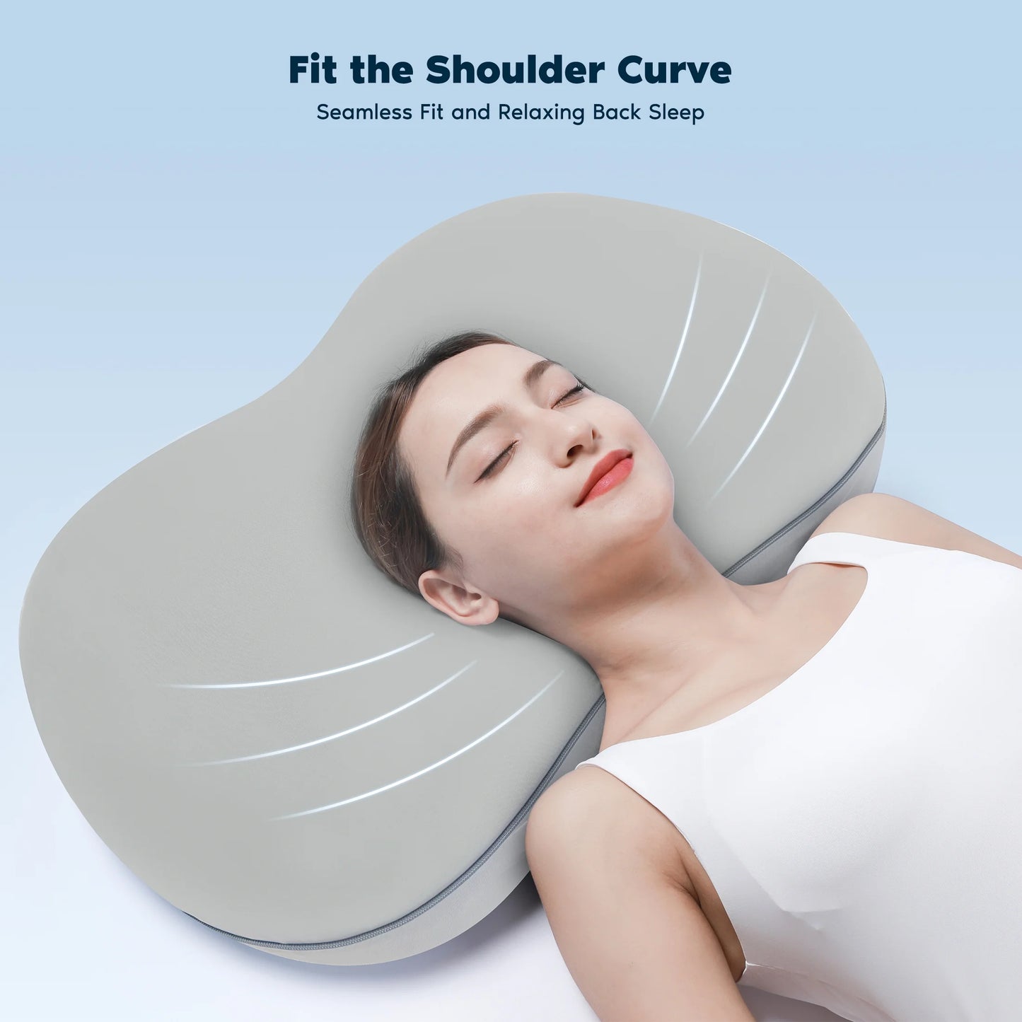 Side Sleeper Spinal Cradle: Ergonomic Memory Foam Pillow for Neutral Neck and Upper Back Support