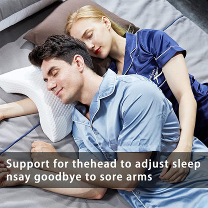 Uninterrupted Embrace: Arched Memory Foam Pillow for Pain-Free Cuddling and Deeper Connection