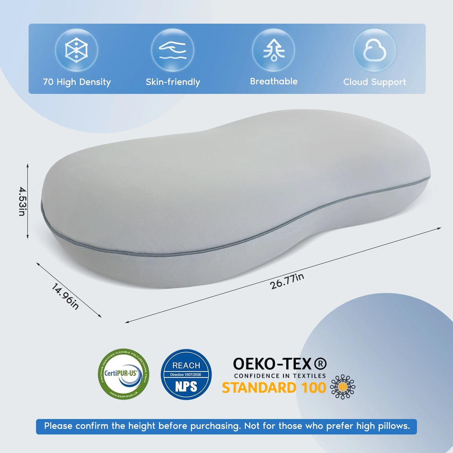 Side Sleeper Spinal Cradle: Ergonomic Memory Foam Pillow for Neutral Neck and Upper Back Support