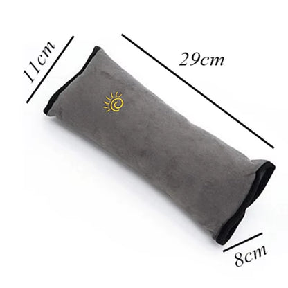 Child Safety Harness Support Pillow: Ergonomic Neck & Shoulder Cushion for Car Travel