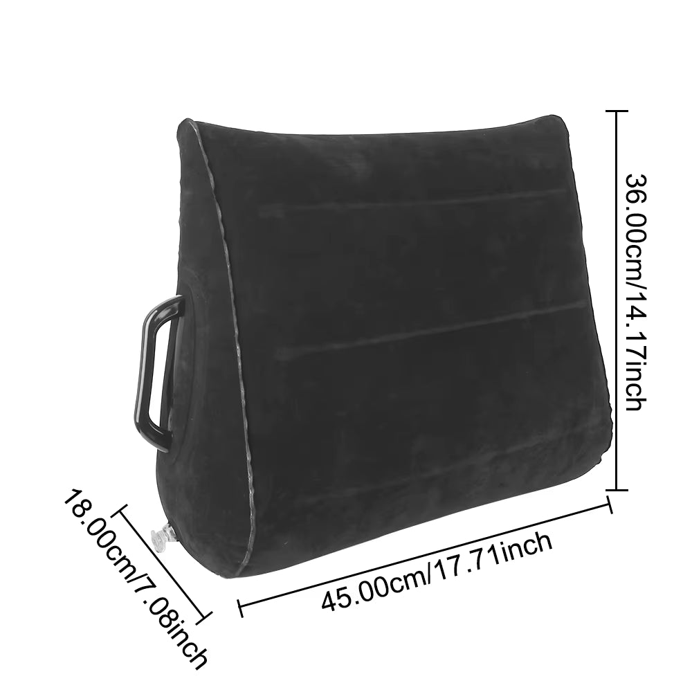 Traveler’s Multi-Position Inflatable Wedge: Custom Support for Deep Connection, Lounging, and Posture Correction