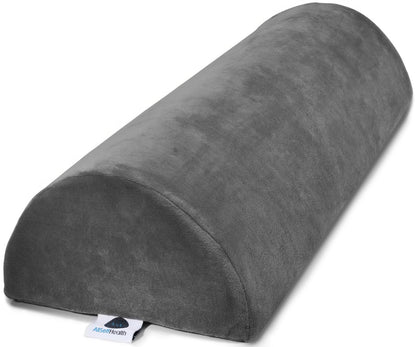 Allsett Health Large Half Moon Bolster Pillow for Legs, Knees, Lower Back And