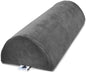 Allsett Health Large Half Moon Bolster Pillow for Legs, Knees, Lower Back And