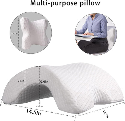 Uninterrupted Embrace: Arched Memory Foam Pillow for Pain-Free Cuddling and Deeper Connection