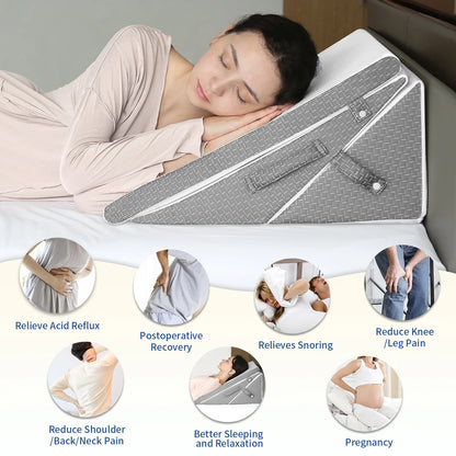 The Zero Gravity Adjustable Wedge Set: Modular 4-in-1 System for Therapeutic Back, Leg, Acid Reflux, GERD, and Spinal Alignment (Recommended)