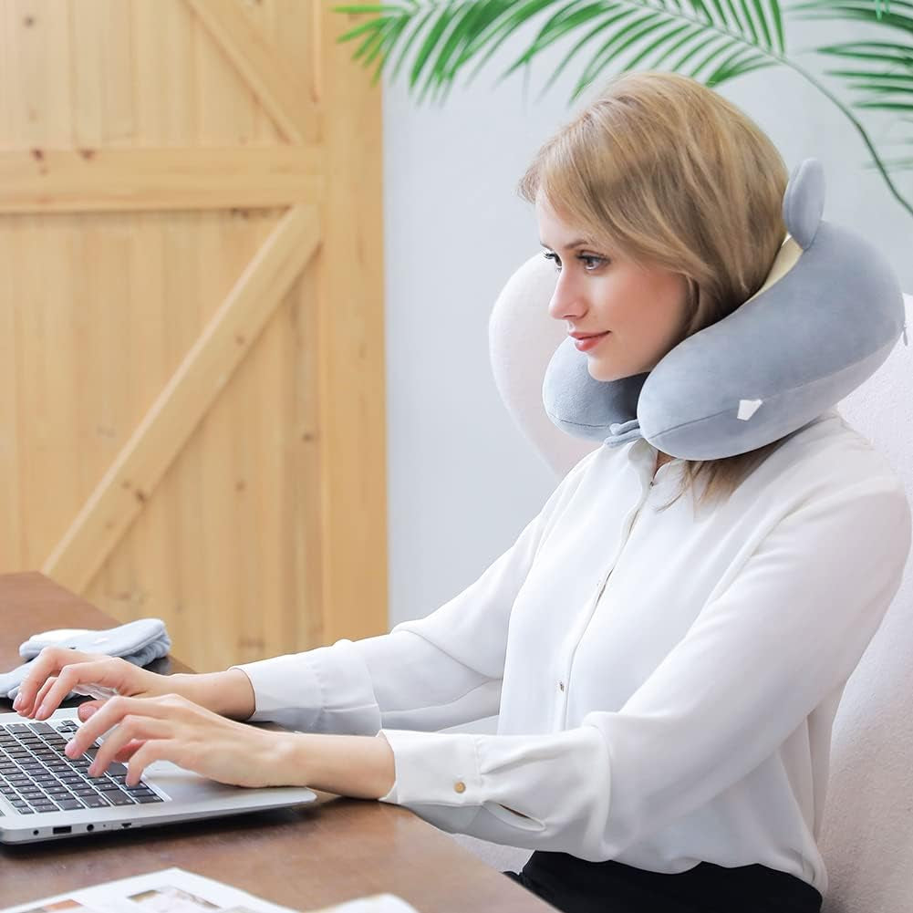 The Dynamic Koala Embrace: Premium Memory Foam Pillow for 360° Neck Support & Seamless Alignment