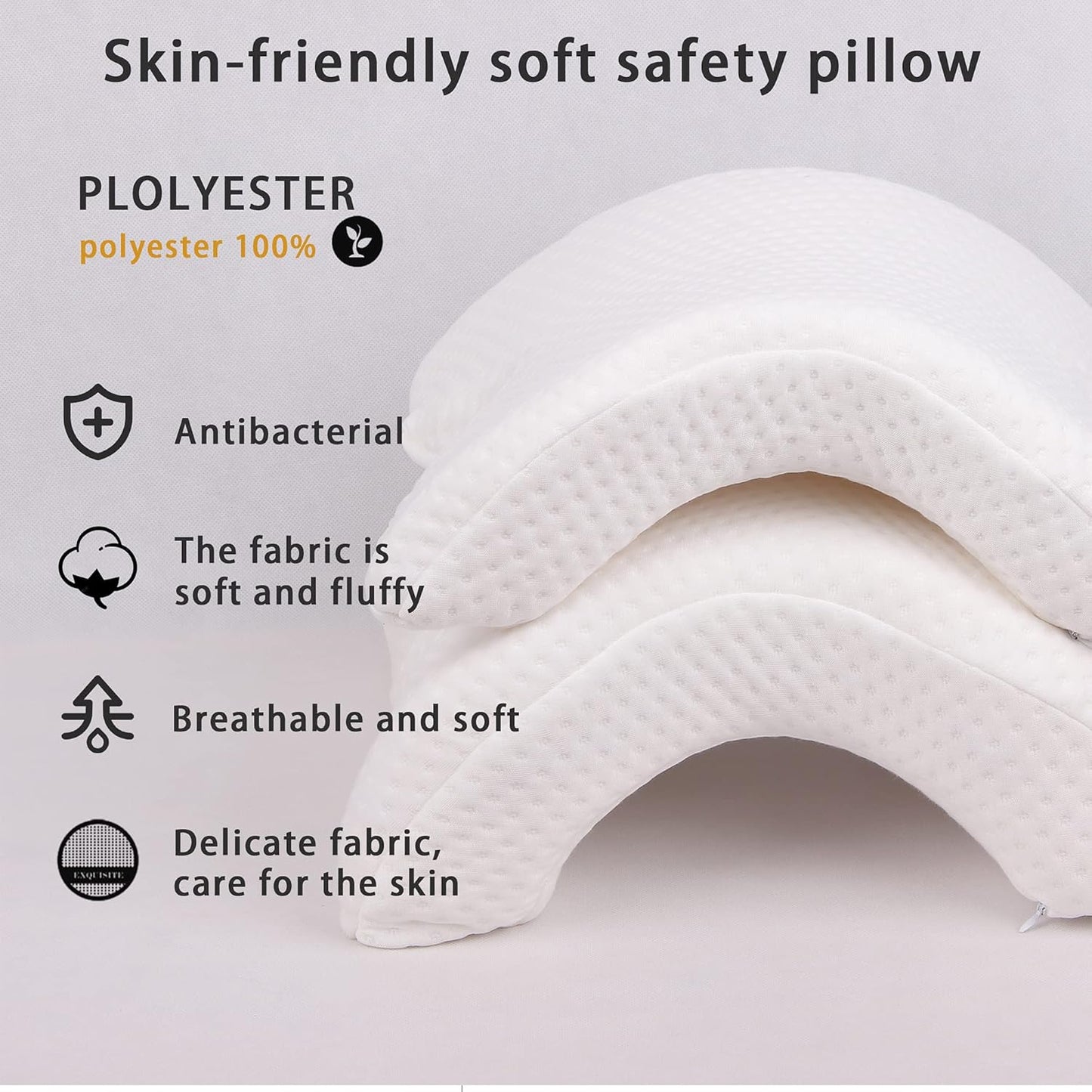 Uninterrupted Embrace: Arched Memory Foam Pillow for Pain-Free Cuddling and Deeper Connection