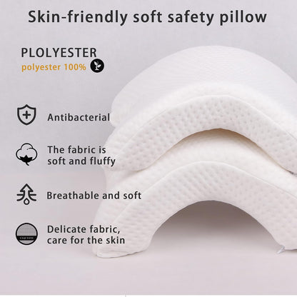 Uninterrupted Embrace: Arched Memory Foam Pillow for Pain-Free Cuddling and Deeper Connection