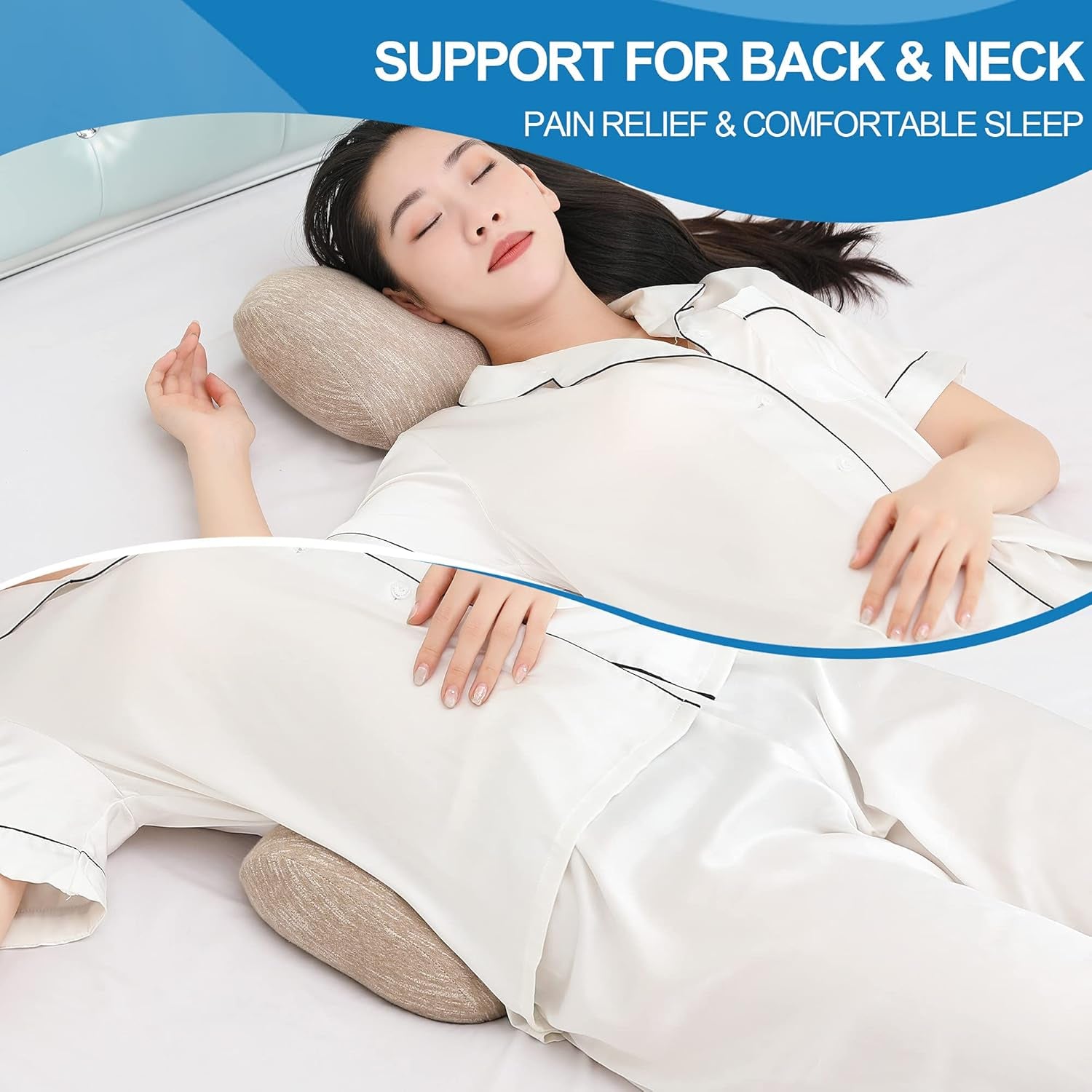 Therapeutic Lumbar Alignment Cushion: Memory Foam Support for Back Pain Relief (Office, Car, Bed)