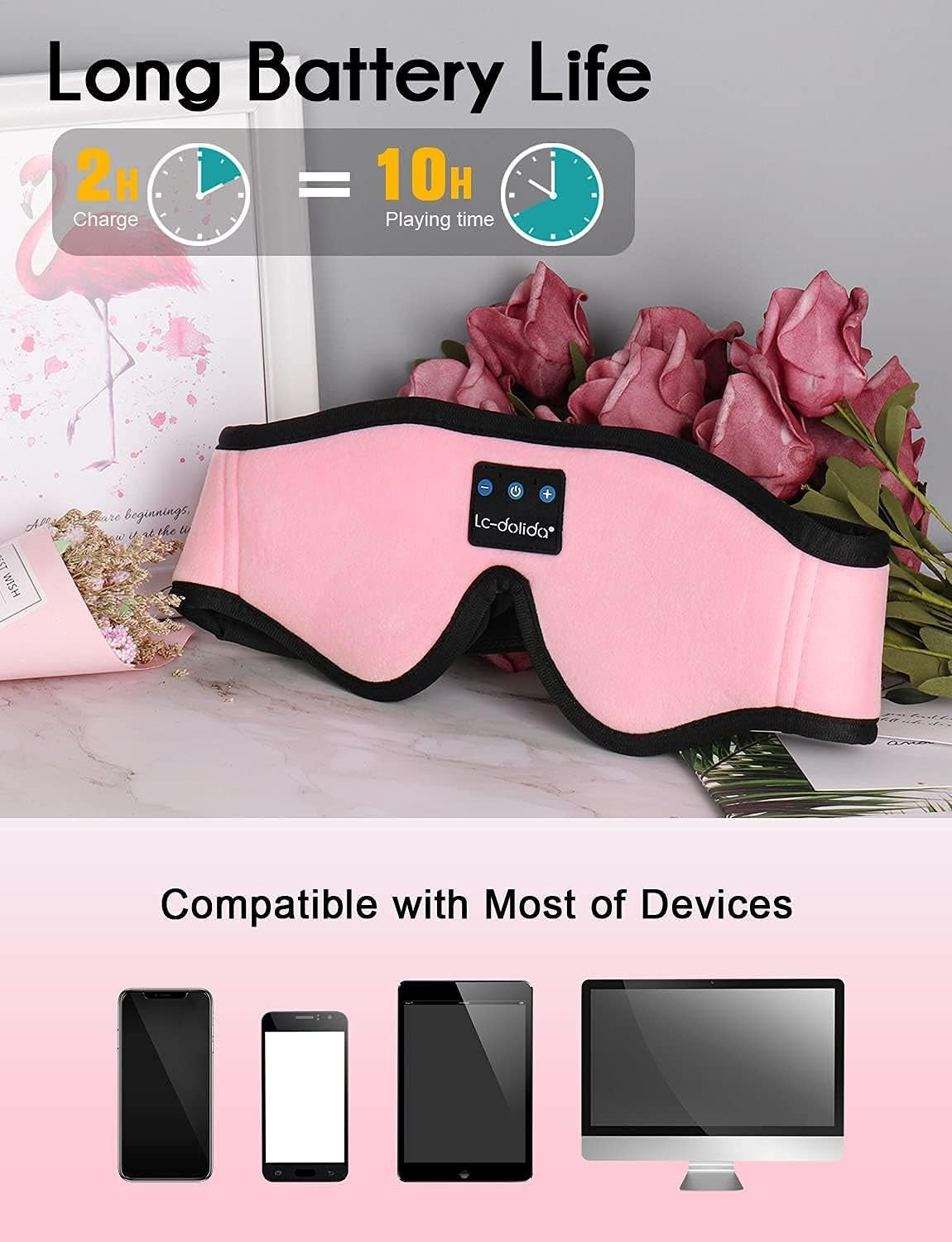 The Alignment Sound Mask: Bluetooth Sleep Headphones for Complete Light Blockage & Audio Comfort