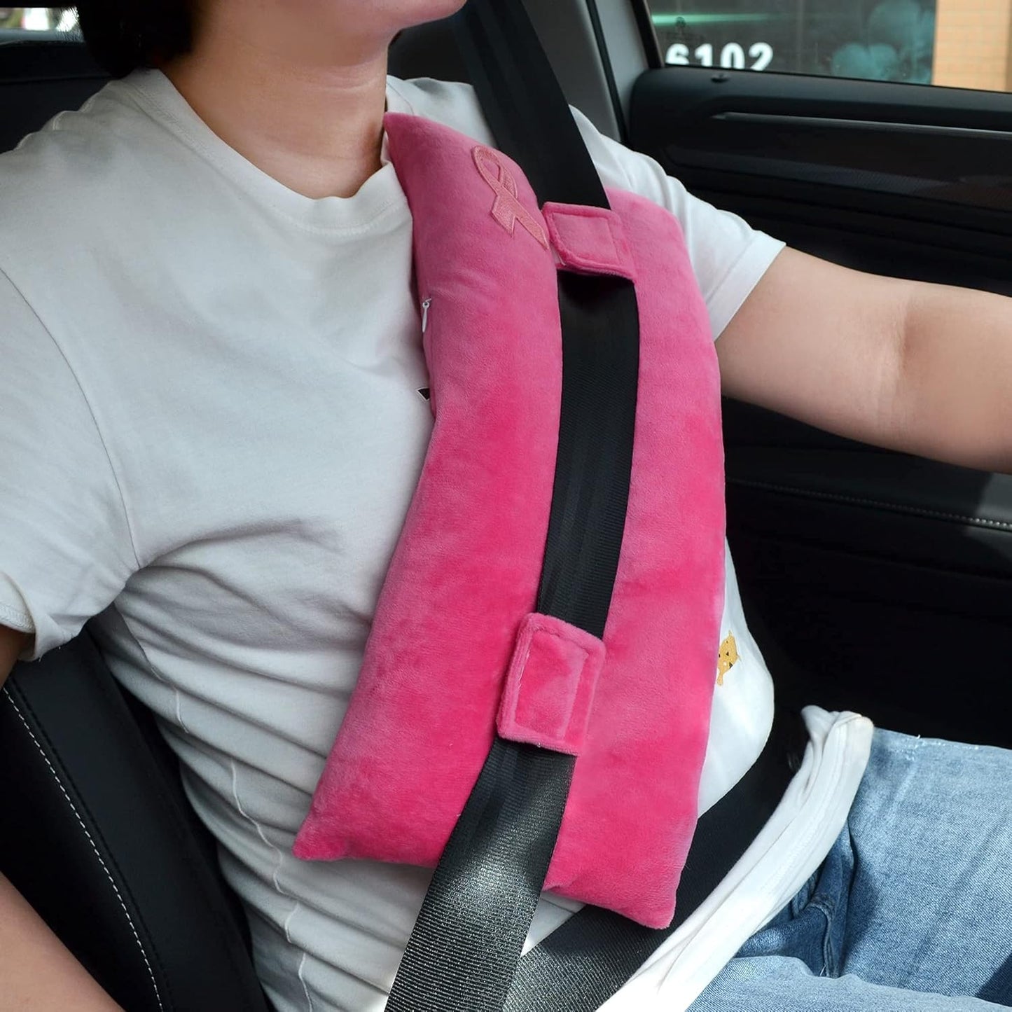 Post-Surgery Seatbelt Pain Relief Pillow: Essential for Mastectomy & Chest Surgery Support Cushion for Safe Car Travel and Port Protection