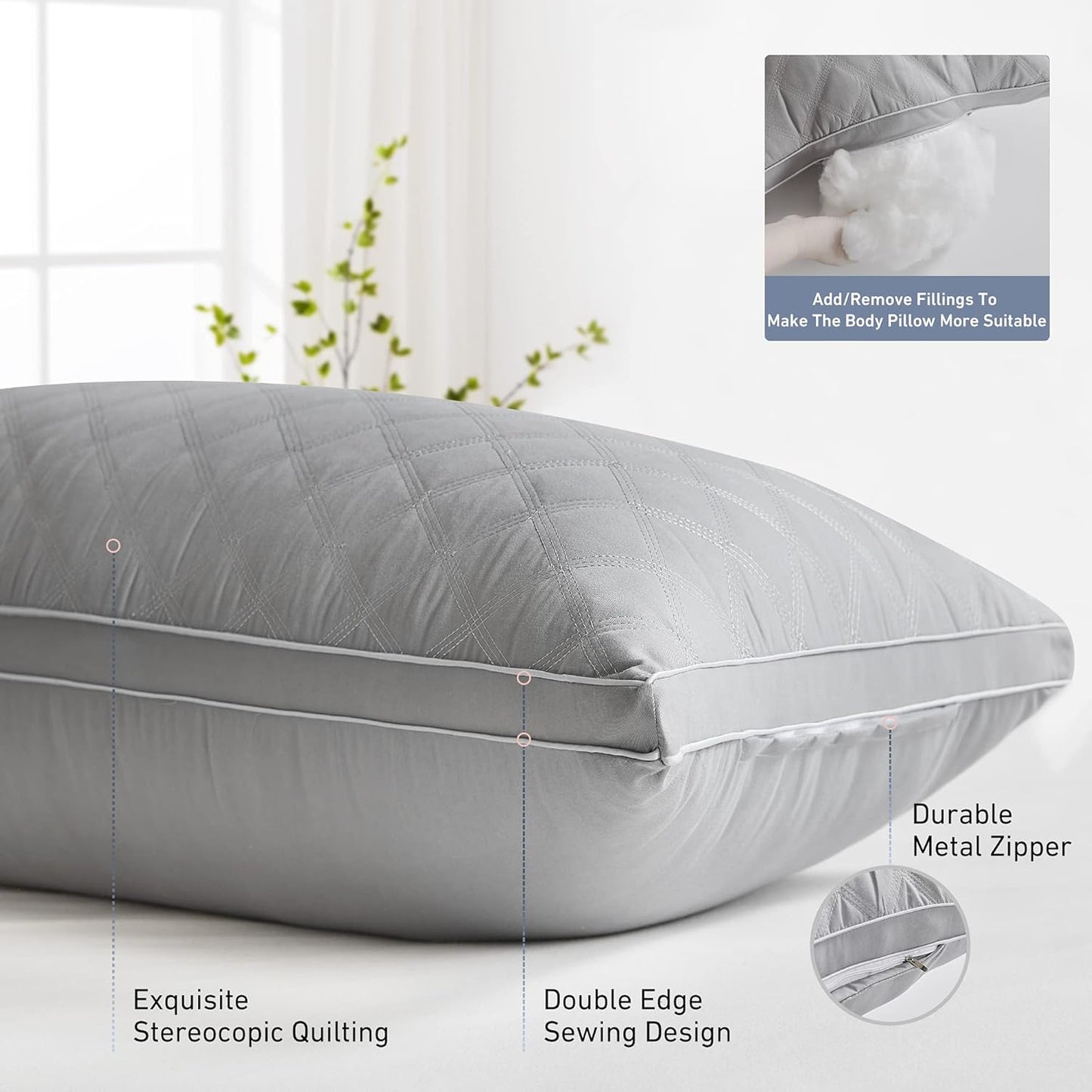 Premium Body Alignment Pillow: Adjustable Support for Side Sleepers & Full Spinal Comfort