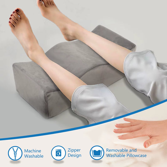 Ergonomic Memory Foam Leg Elevation Pillow: Therapeutic Support for Pressure Relief and Improved Circulation
