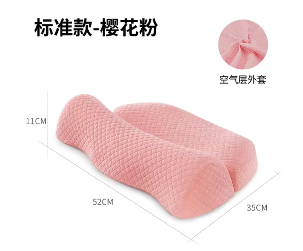 Orthopedic Massage Neck Pillow: Slow-Rebound Memory Foam for Spinal Support and Deep Relaxation