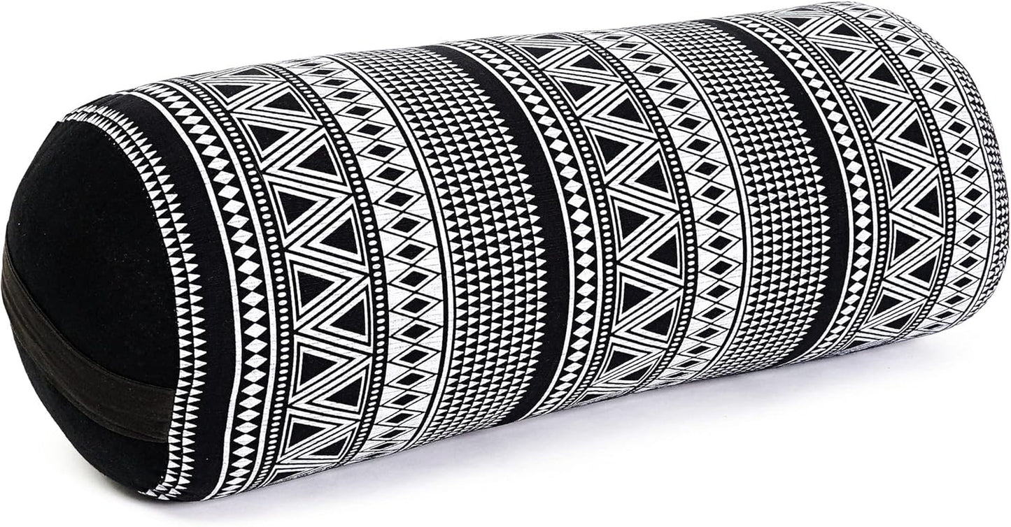 The Alignment Bolster: Kapok-Filled Tube Pillow for Restorative Yoga, Meditation, and Back Support