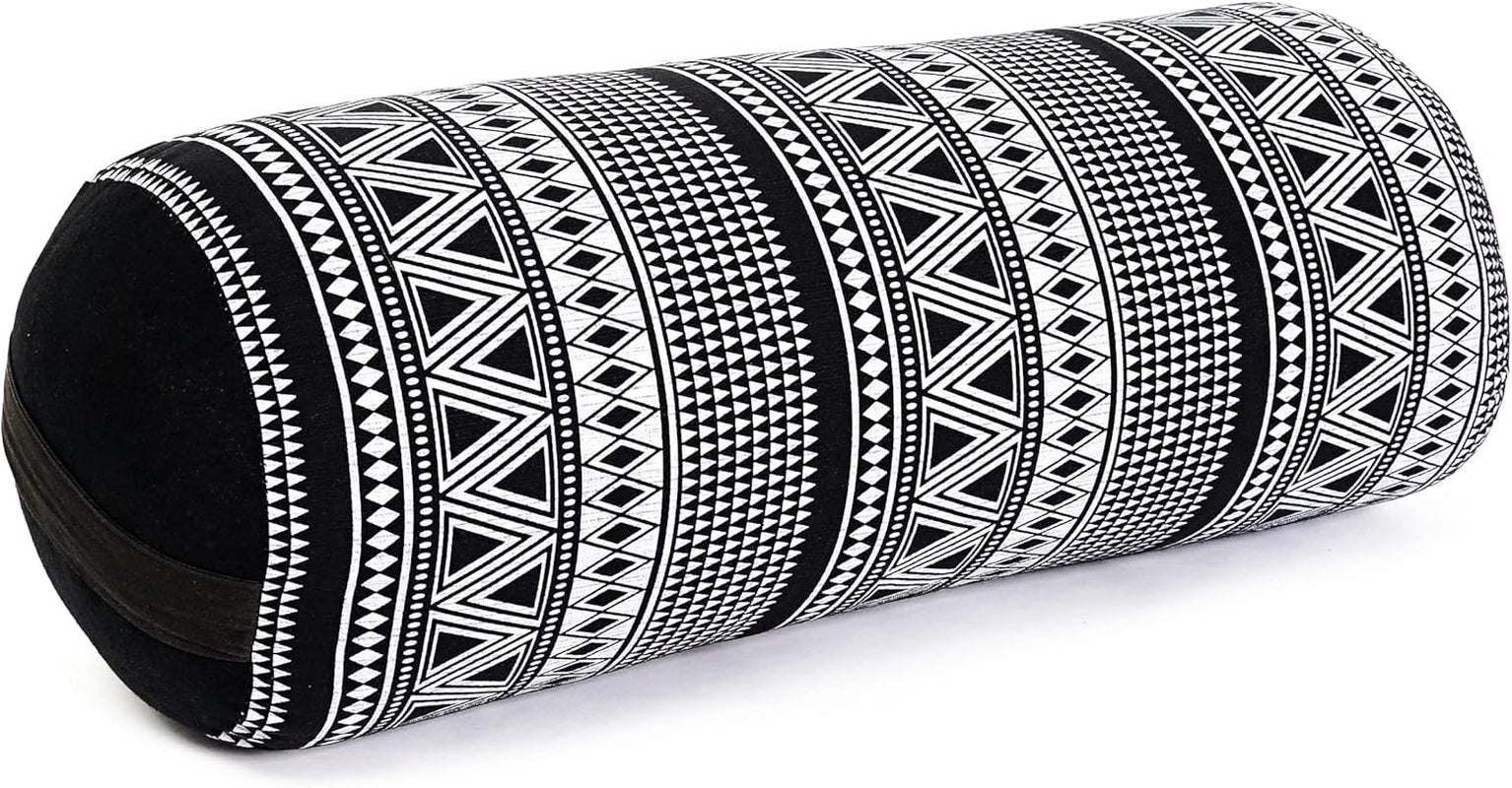 The Alignment Bolster: Kapok-Filled Tube Pillow for Restorative Yoga, Meditation, and Back Support