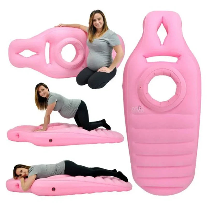 The Prone Alignment Mat: Inflatable Maternity Bed for Face-Down Comfort & Full-Body Relaxation