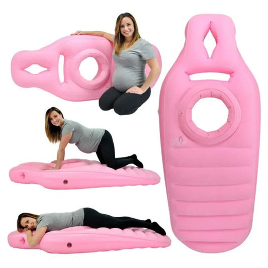 The Prone Alignment Mat: Inflatable Maternity Bed for Face-Down Comfort & Full-Body Relaxation