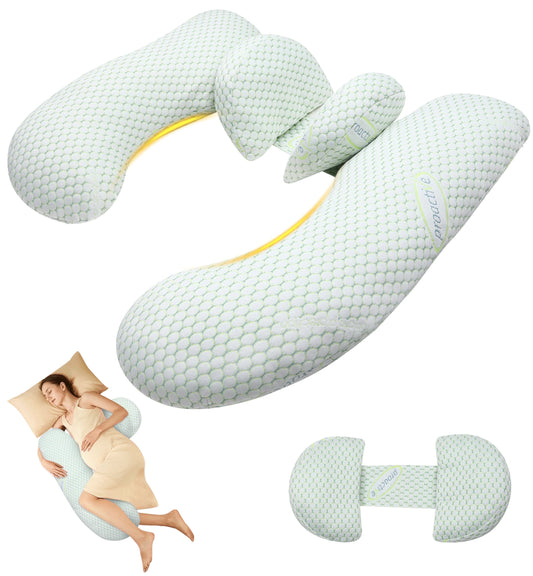 Ultimate Comfort Pregnancy Pillow: Ergonomic Full Body Alignment Design for Relieving  Back, Hip, Joint and Nighttime Pain - Dramatically Improving Sleep Quality | Removable Cover