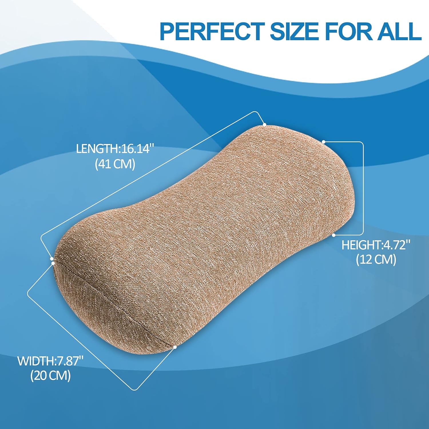 Therapeutic Lumbar Alignment Cushion: Memory Foam Support for Back Pain Relief (Office, Car, Bed)
