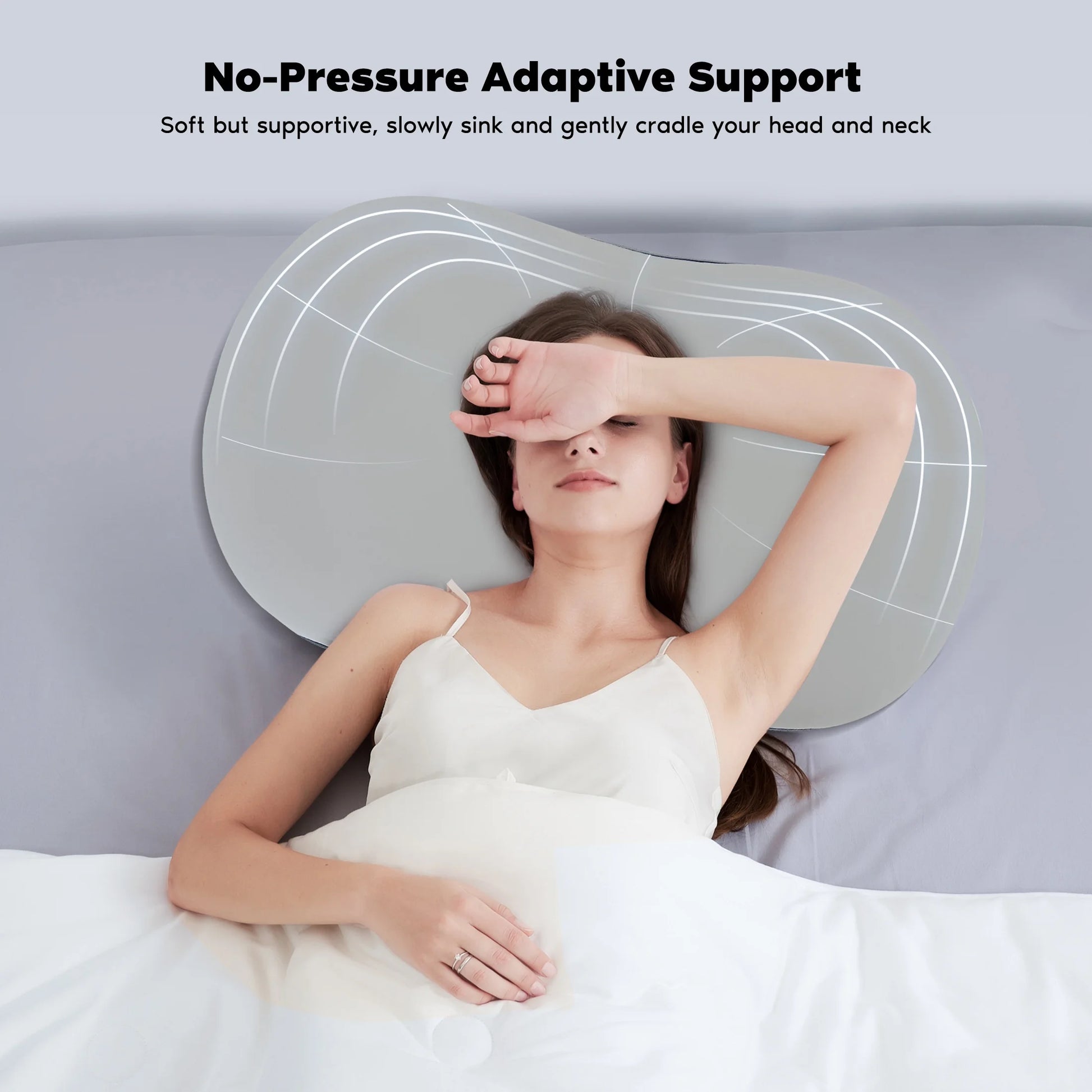 Side Sleeper Spinal Cradle: Ergonomic Memory Foam Pillow for Neutral Neck and Upper Back Support
