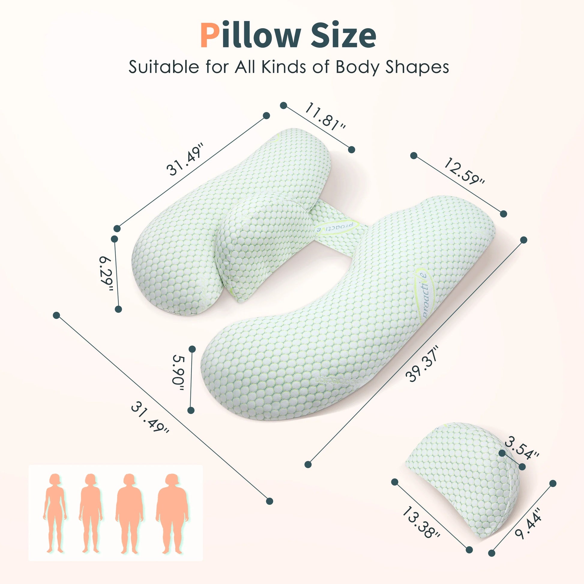 Ultimate Comfort Pregnancy Pillow: Ergonomic Full Body Alignment Design for Relieving  Back, Hip, Joint and Nighttime Pain - Dramatically Improving Sleep Quality | Removable Cover