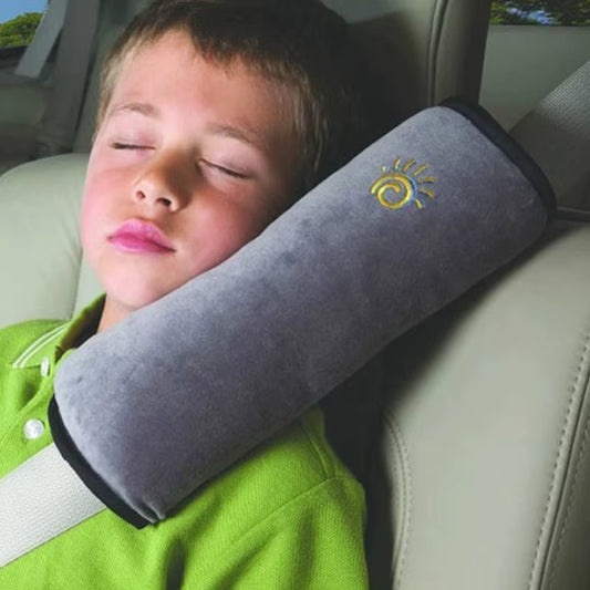 Child Safety Harness Support Pillow: Ergonomic Neck & Shoulder Cushion for Car Travel