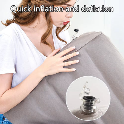 PVC Exploration Wedge: Durable Inflatable Kit for Custom Positioning, Back Support, and Camping/Sleeping Comfort