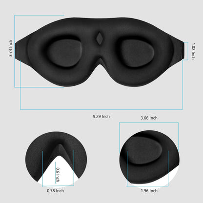 The 3D Contoured Blackout Mask: Zero-Pressure Eye Cups for Alignment and Restorative Sleep